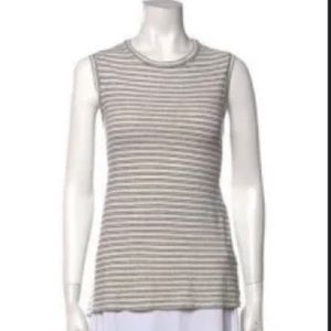 Closet closing Nili Lotan White Black Striped Sleeveless Top Sz Sm